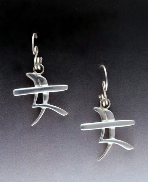 Click to view detail for MB-E87 Earrings Woman in Chinese Sterling Silver $180